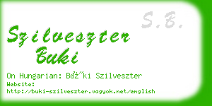 szilveszter buki business card